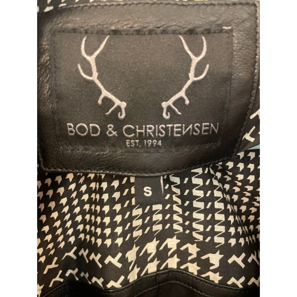 BOD & CHRISTENSEN Genuine Leather Jacket Women’s S Black Waterfall Moto Style - Picture 11 of 11
